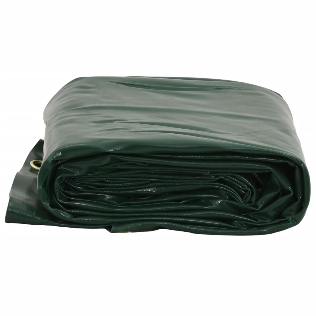 vidaXL Plandeka, zielona, 2,5x4,5 m, 650 g/m²
