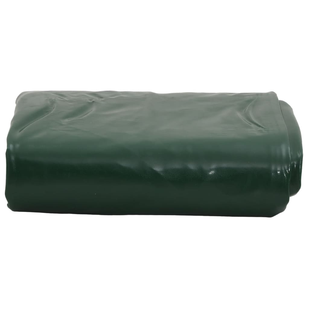 vidaXL Plandeka, zielona, 5x6 m, 650 g/m²