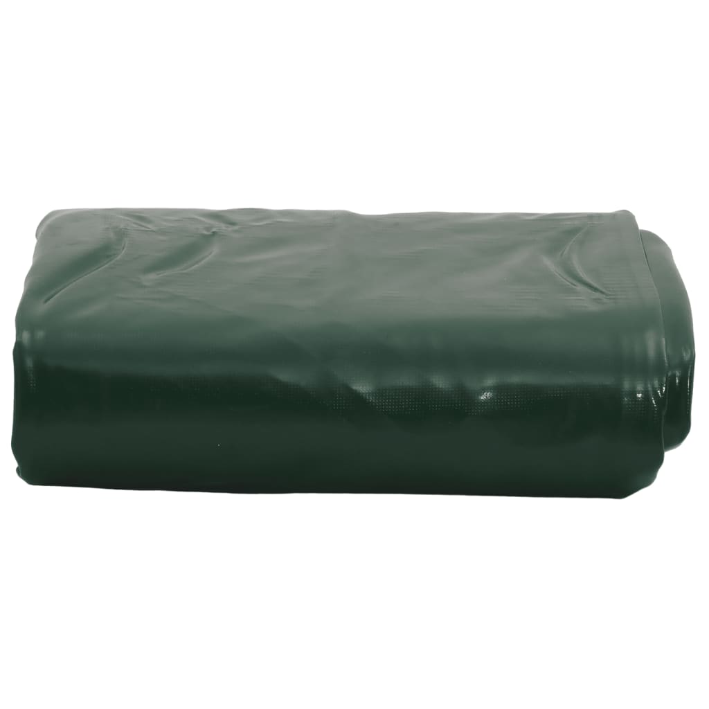 vidaXL Plandeka, zielona, 5x7 m, 650 g/m²