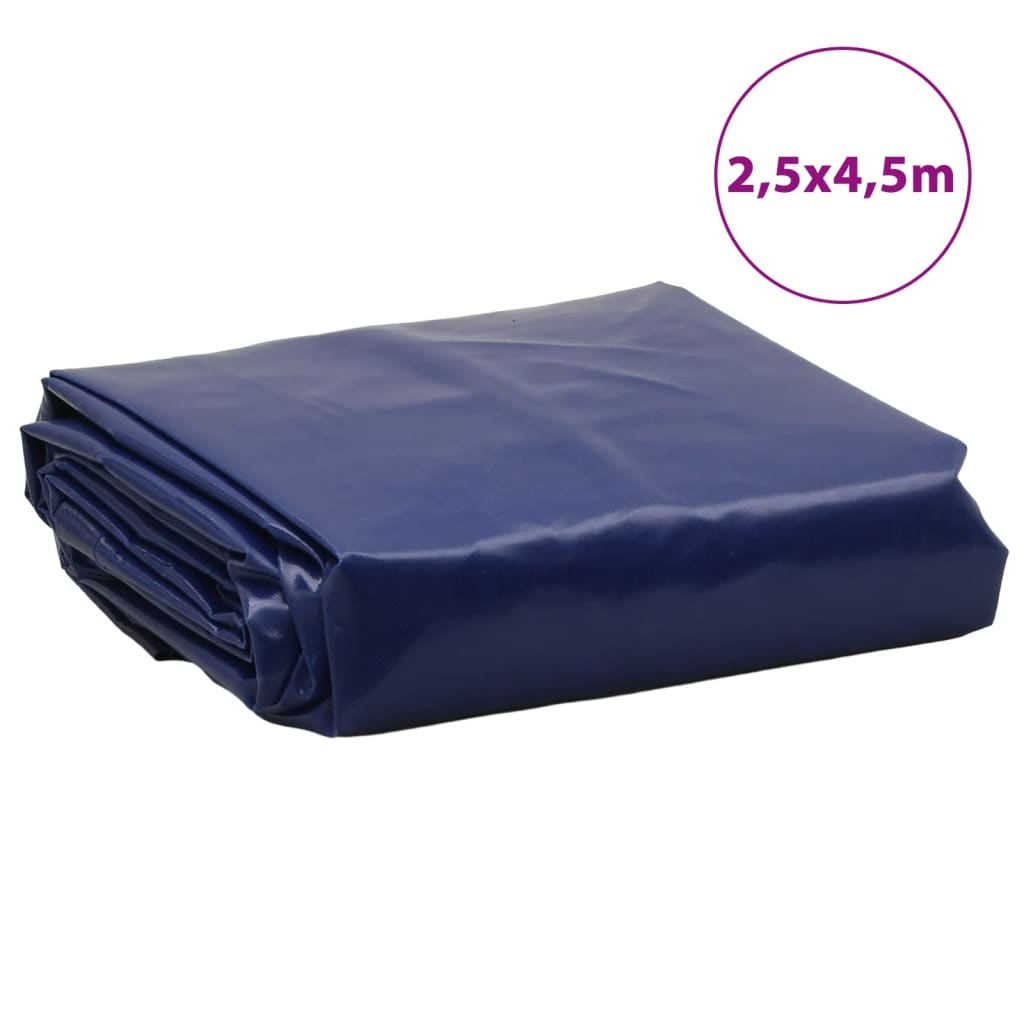 vidaXL Plandeka, niebieska, 2,5x4,5 m, 650 g/m²