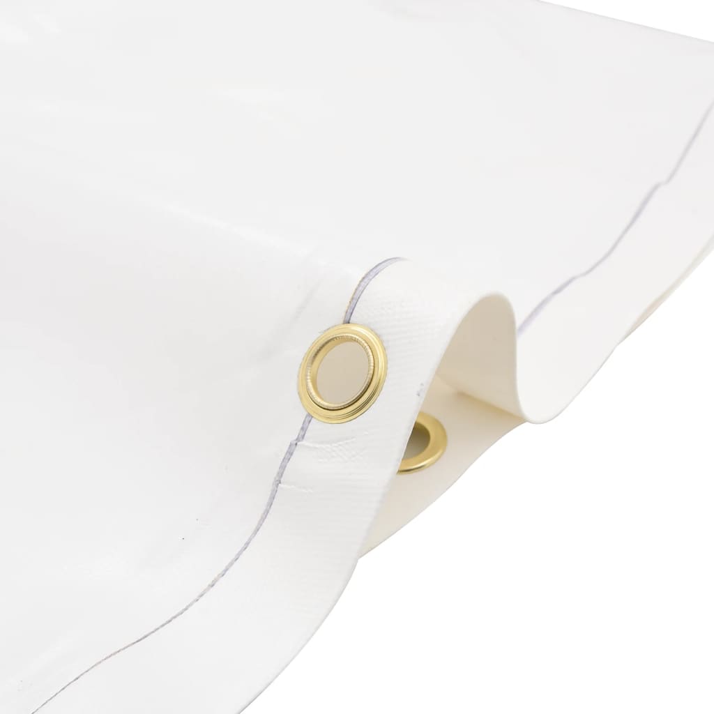 vidaXL Plandeka, biała, 1,5x2 m, 650 g/m²