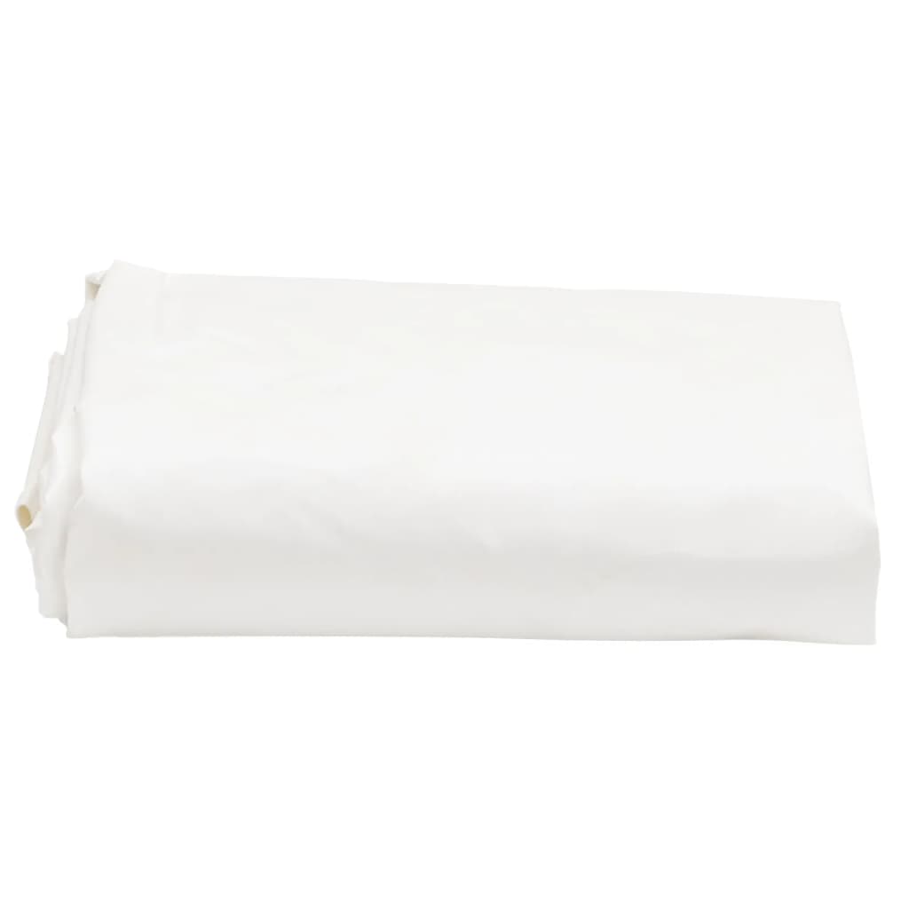 vidaXL Plandeka, biała, 5x7 m, 650 g/m²