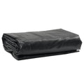 vidaXL Plandeka, czarna, 1x2,5 m, 650 g/m²
