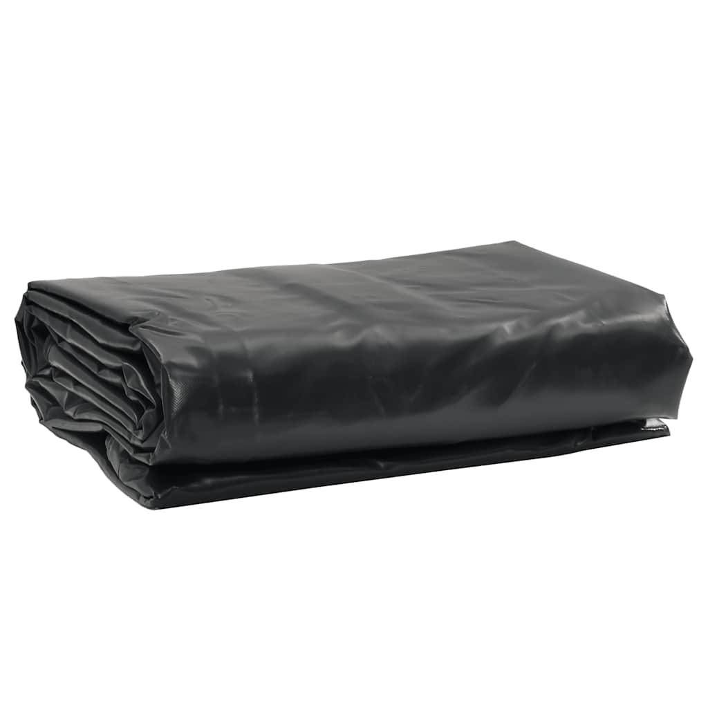 vidaXL Plandeka, czarna, 1x2,5 m, 650 g/m²