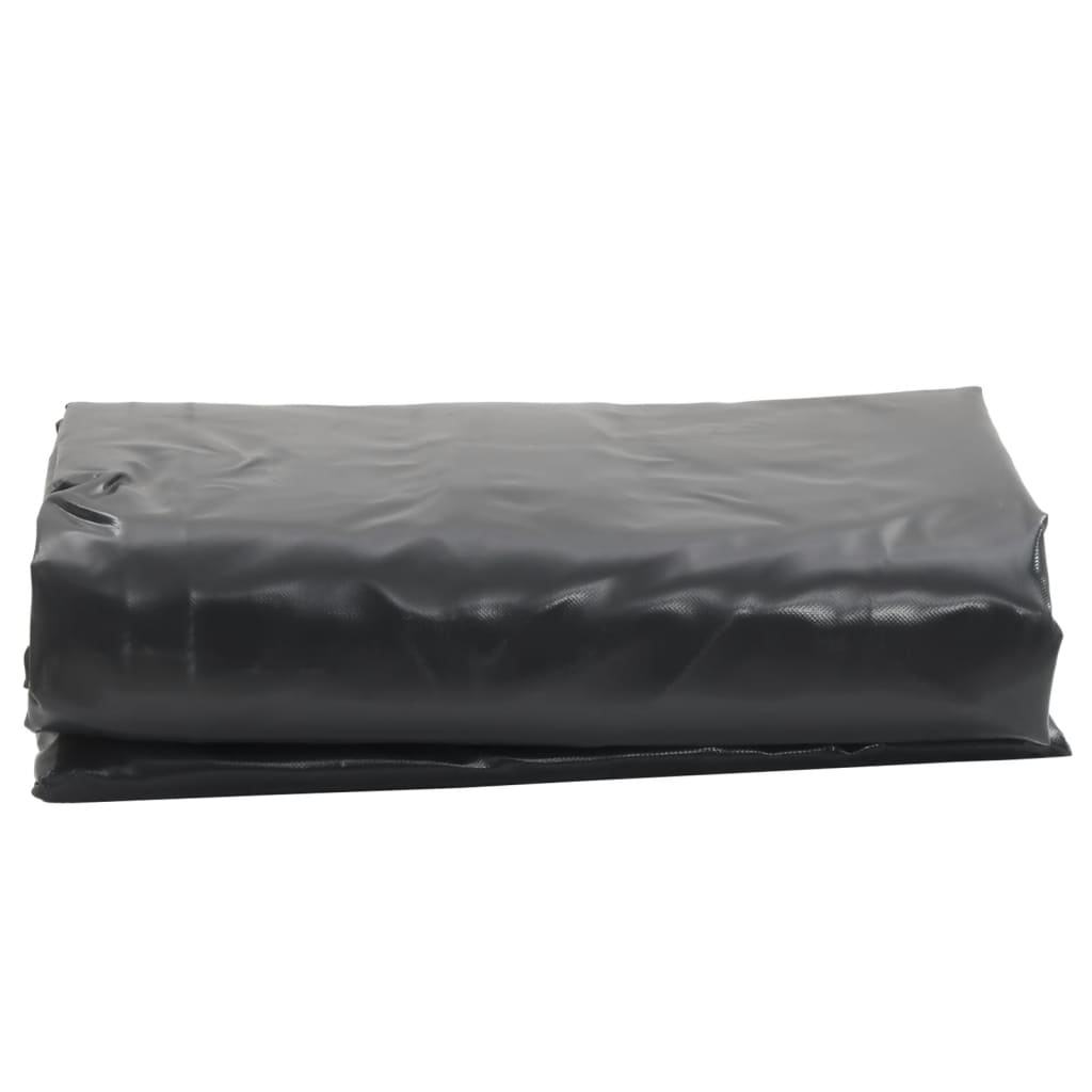 vidaXL Plandeka, czarna, 2,5x4,5 m, 650 g/m²