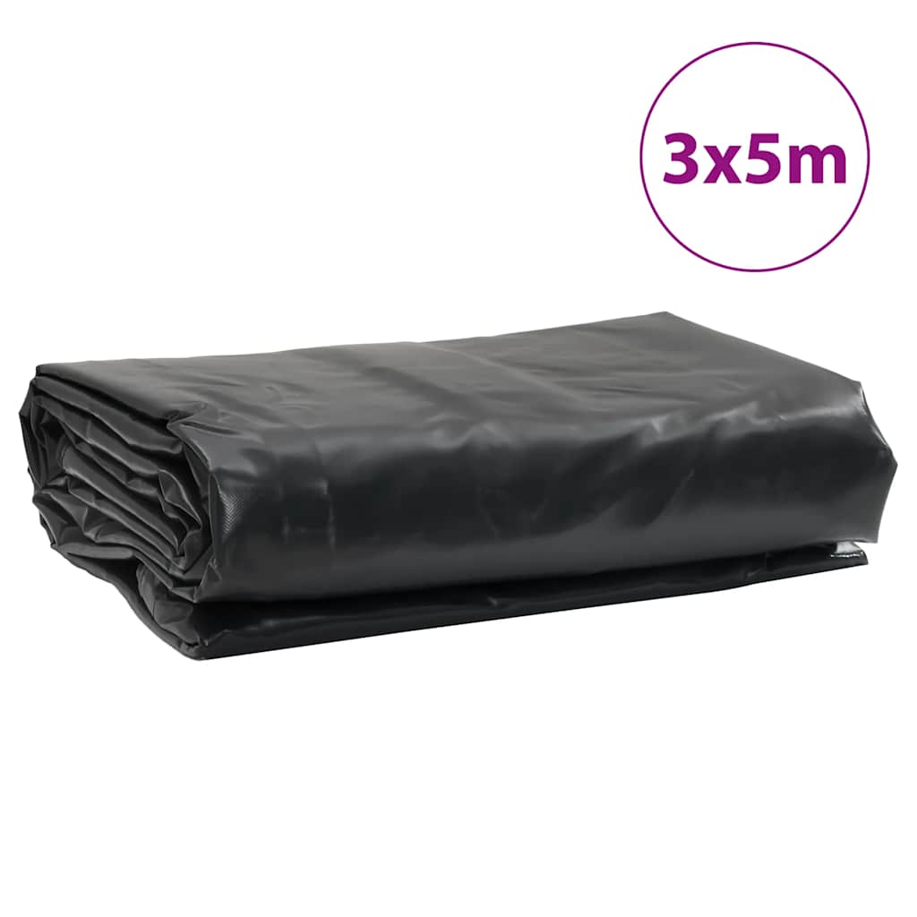 vidaXL Plandeka, antracytowa, 3x5 m, 650 g/m²