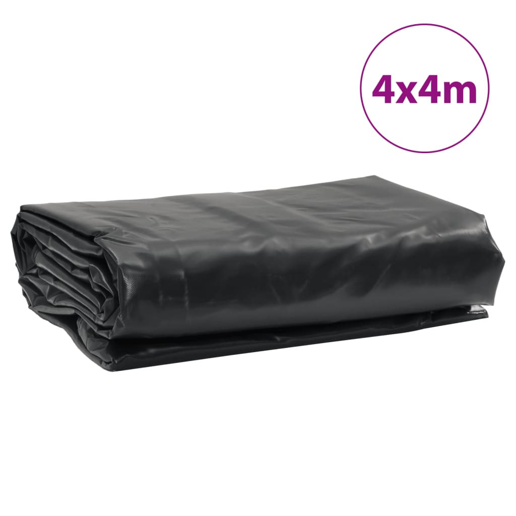 vidaXL Plandeka, antracytowa, 4x4 m, 650 g/m²