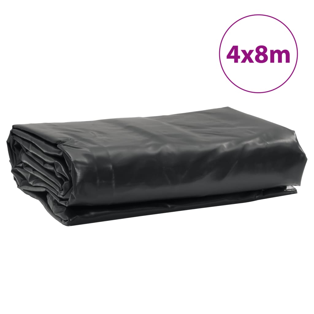 vidaXL Plandeka, antracytowa, 4x8 m, 650 g/m²
