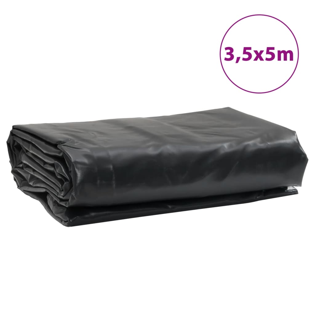 vidaXL Plandeka, antracytowa, 3,5x5 m, 650 g/m²