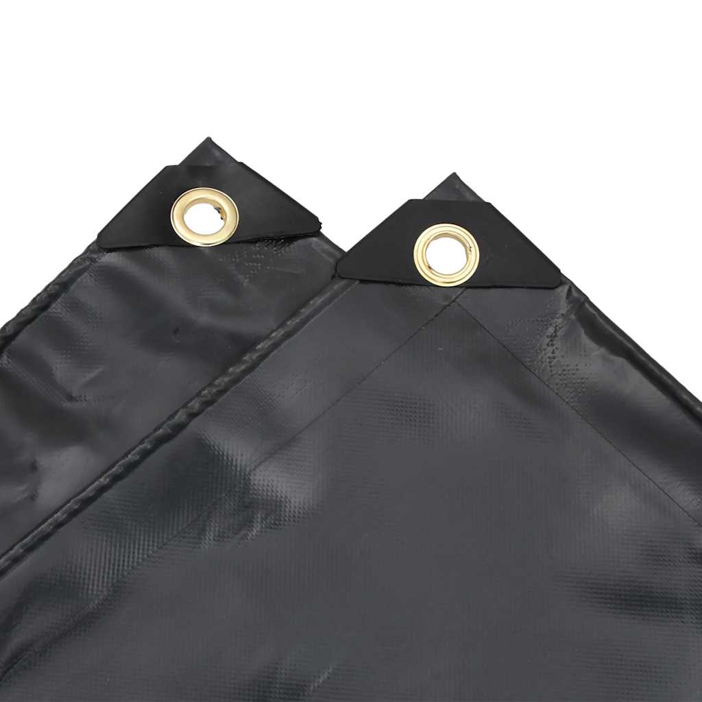 vidaXL Plandeka, antracytowa, 6x8 m, 650 g/m²