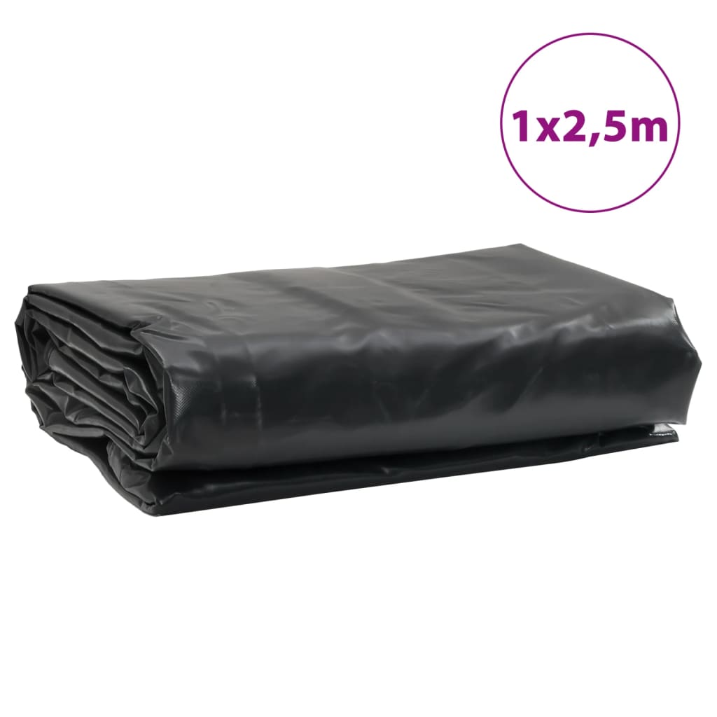 vidaXL Plandeka, antracytowa, 1x2,5 m, 650 g/m²