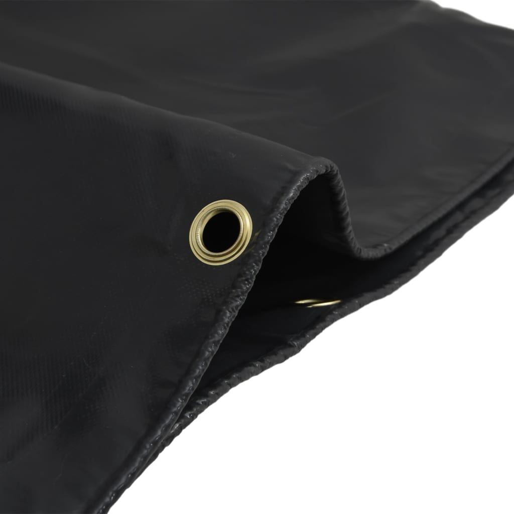 vidaXL Plandeka, antracytowa, 5x6 m, 650 g/m²