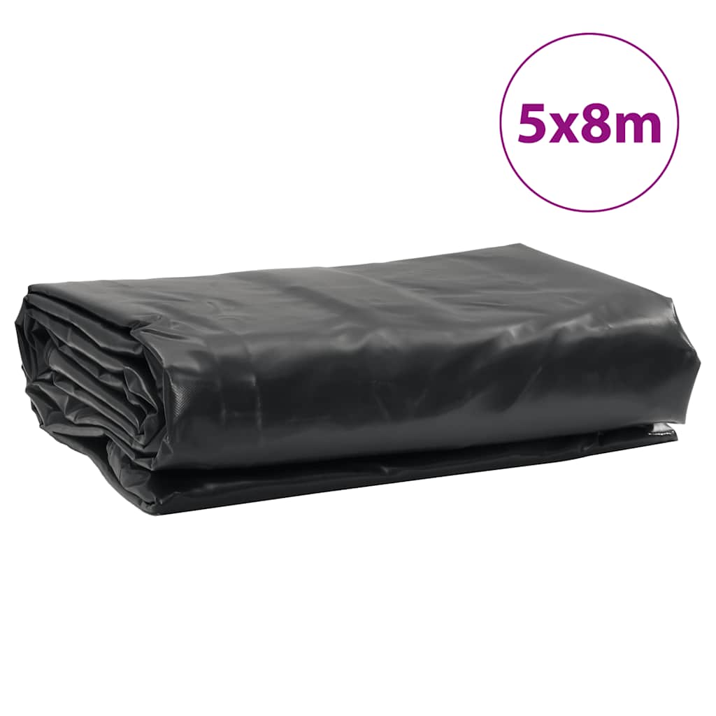 vidaXL Plandeka, antracytowa, 5x8 m, 650 g/m²