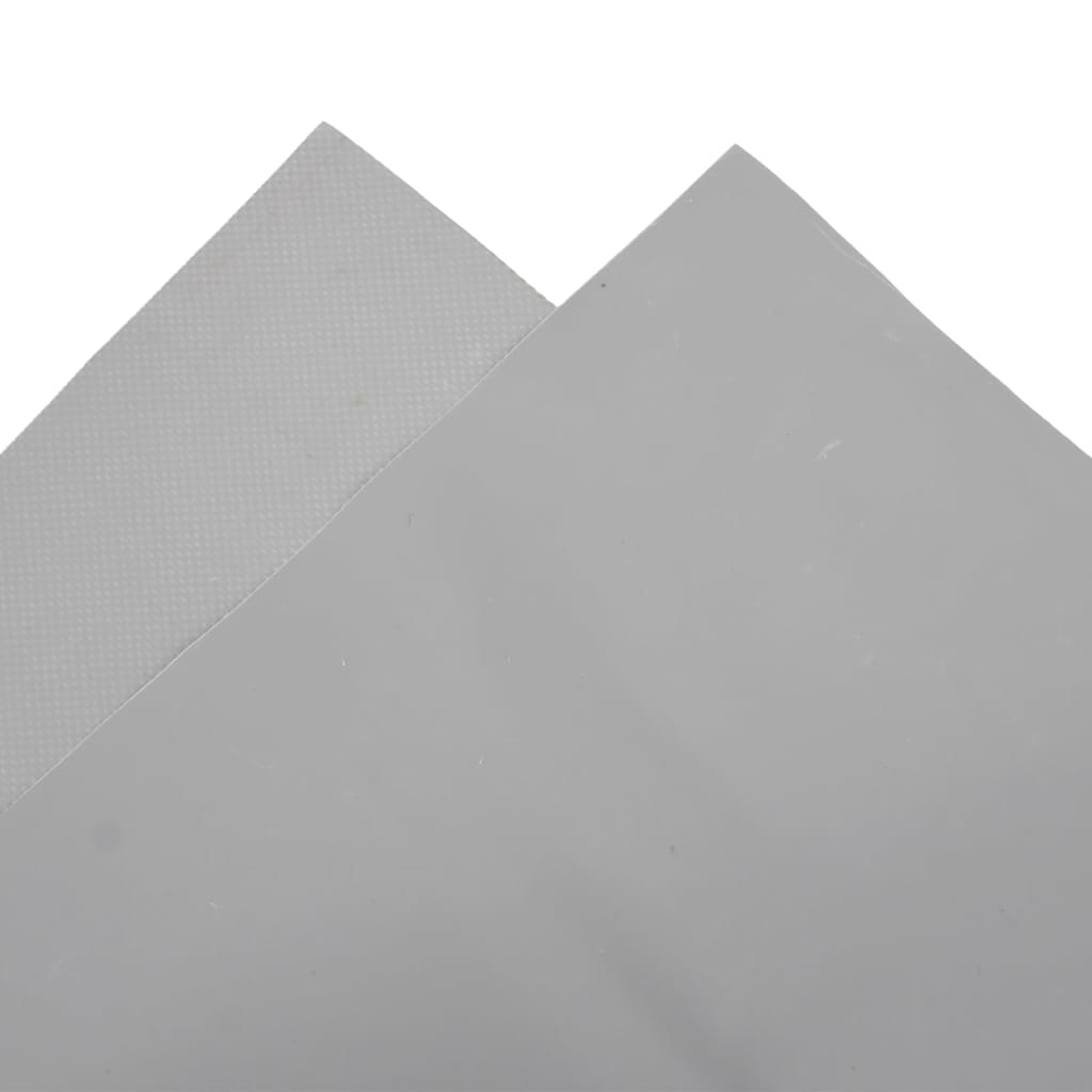 vidaXL Plandeka, szara, 3x3 m, 650 g/m²