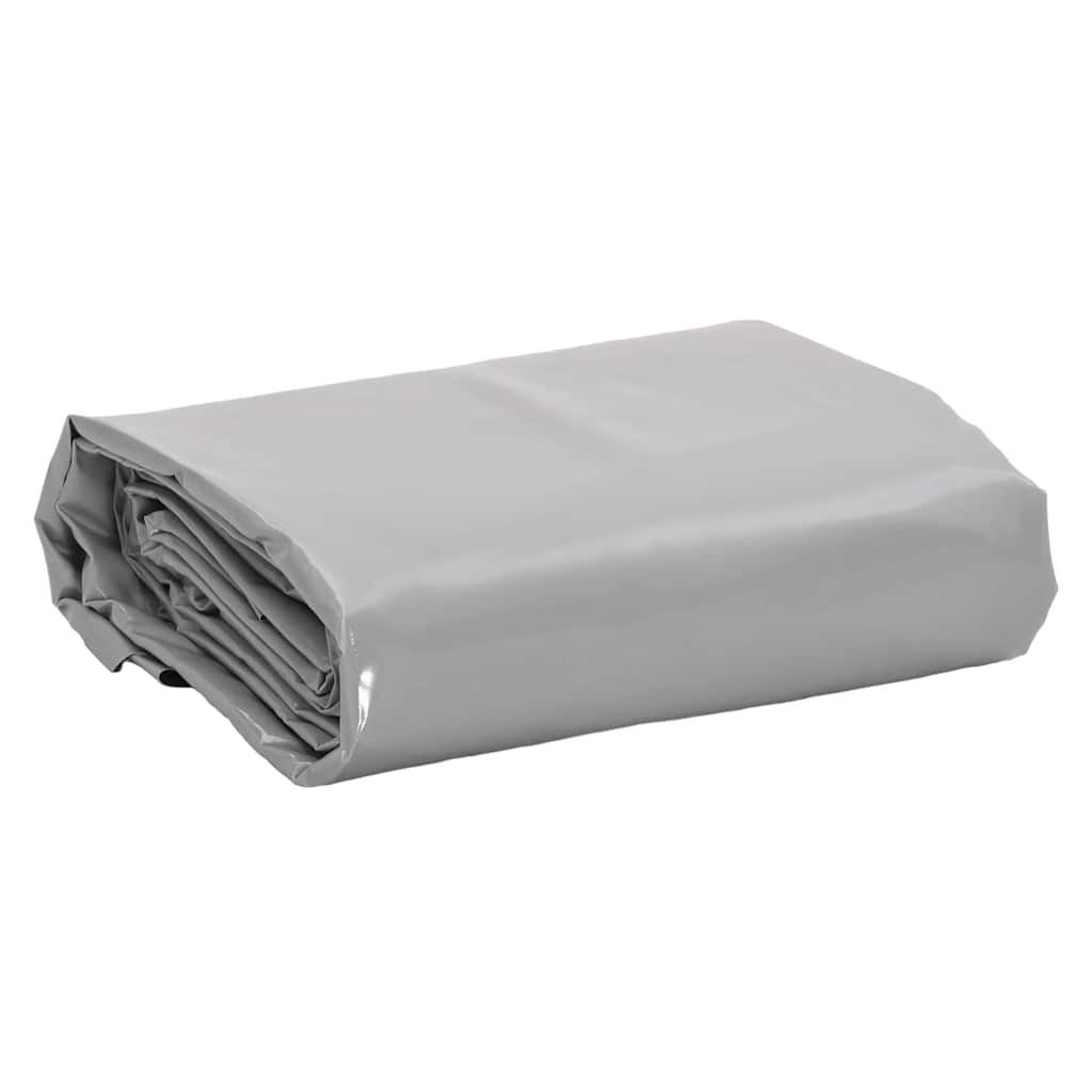 vidaXL Plandeka, szara, 4x4 m, 650 g/m²