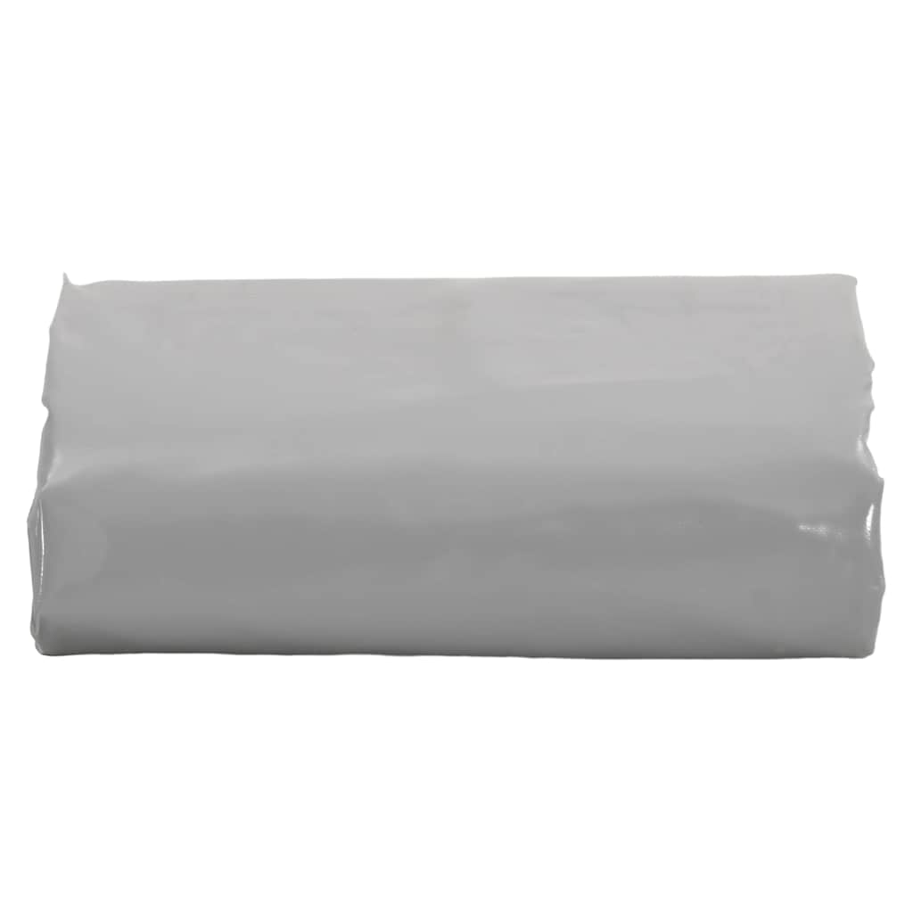 vidaXL Plandeka, szara, 4x4 m, 650 g/m²