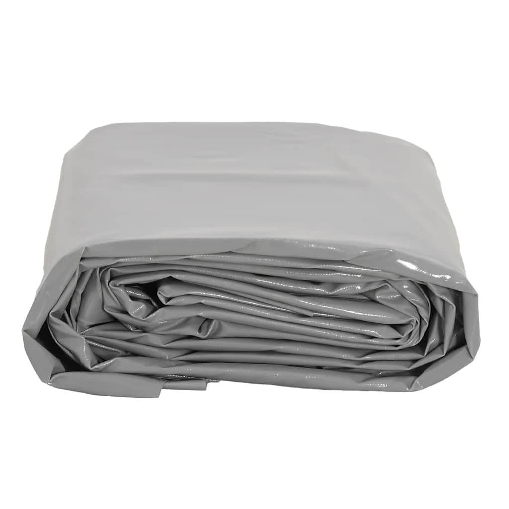 vidaXL Plandeka, szara, 4x4 m, 650 g/m²