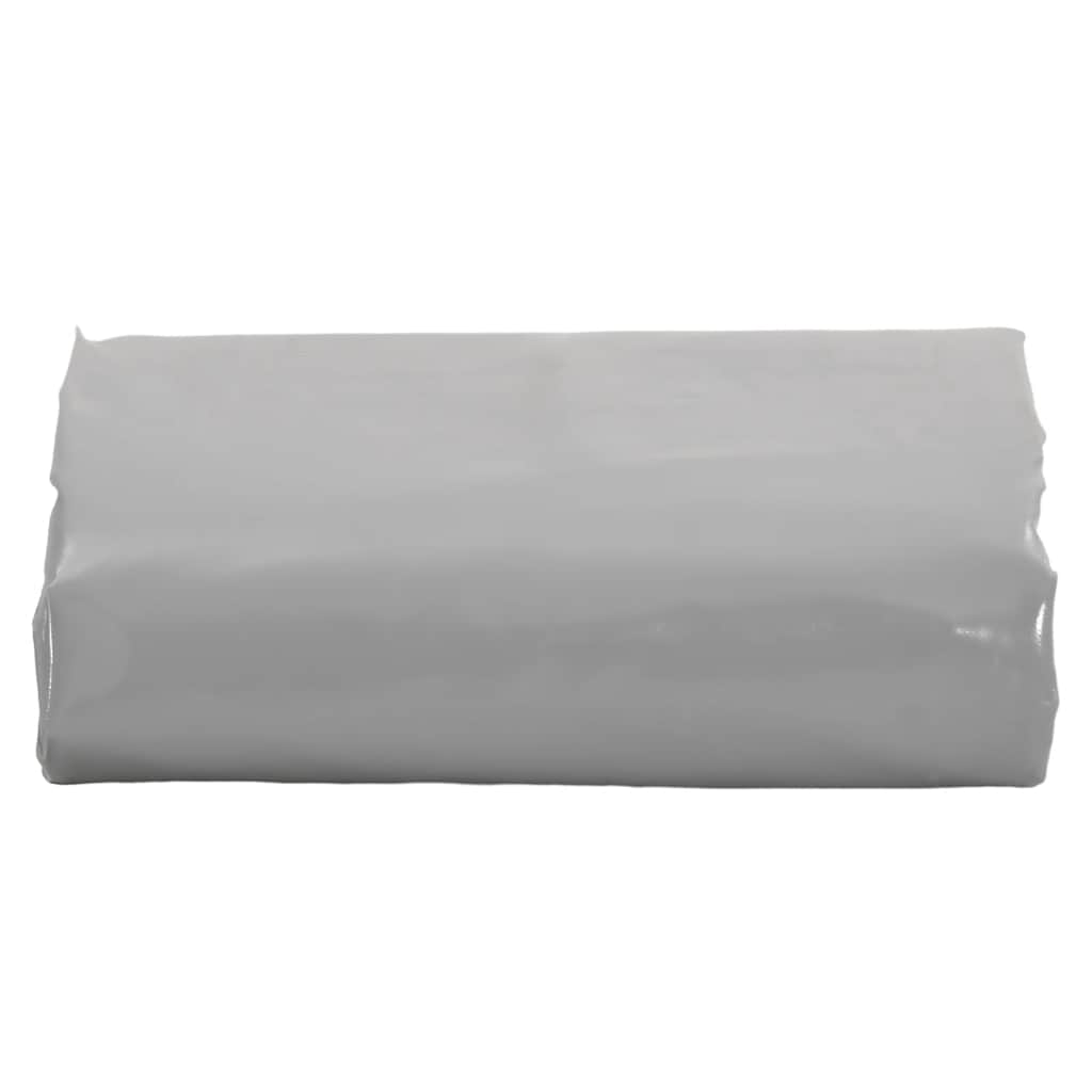 vidaXL Plandeka, szara, 4x6 m, 650 g/m²