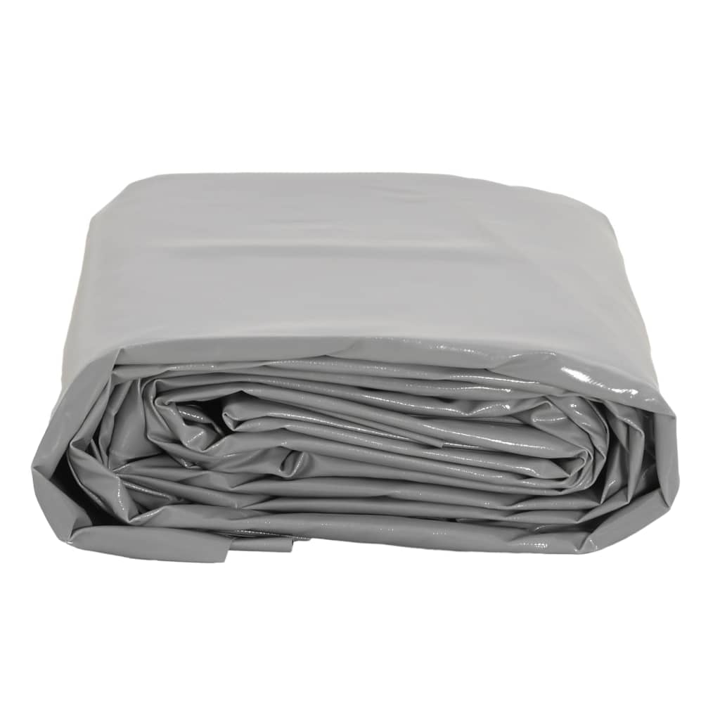 vidaXL Plandeka, szara, 1,5x6 m, 650 g/m²