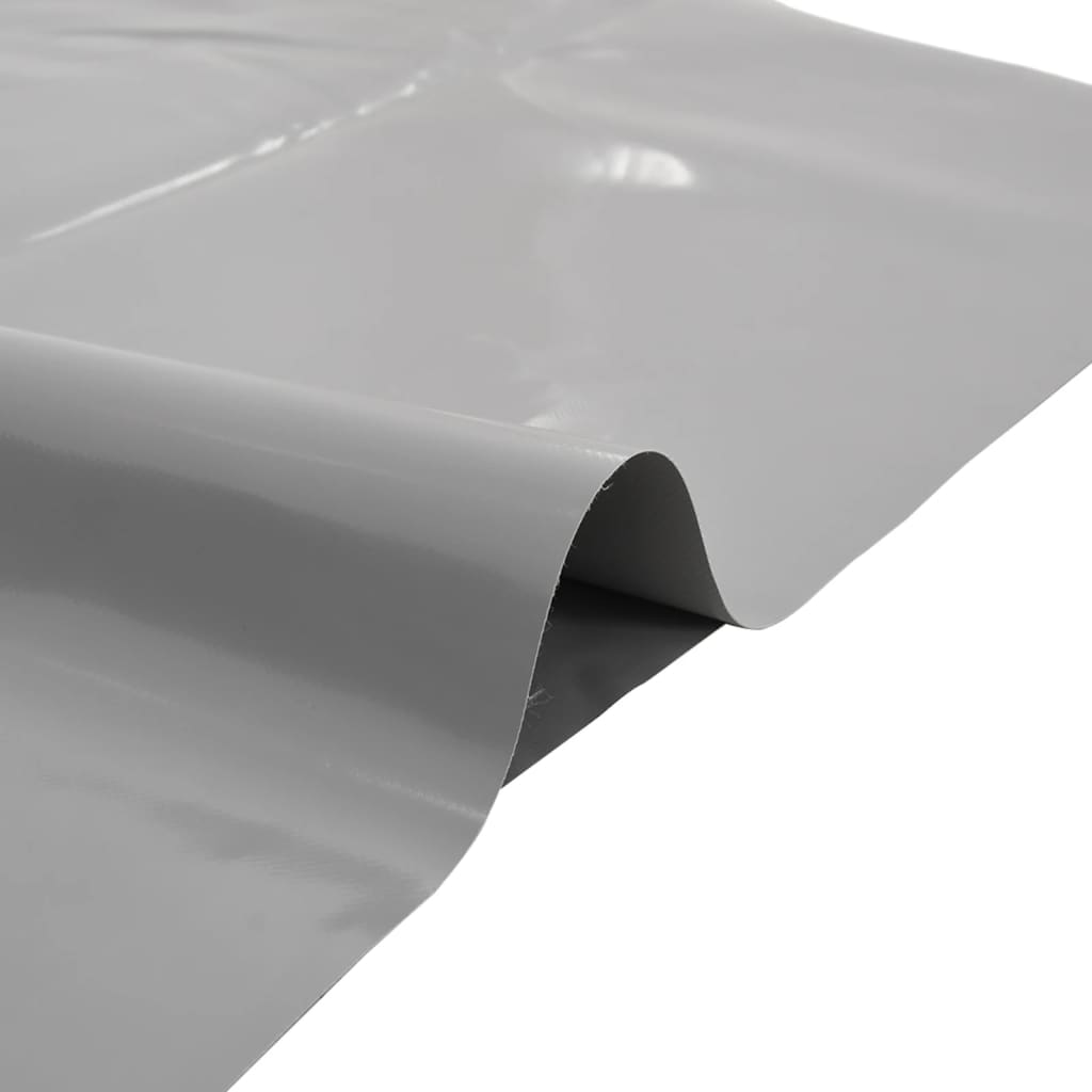 vidaXL Plandeka, szara, 3,5x5 m, 650 g/m²