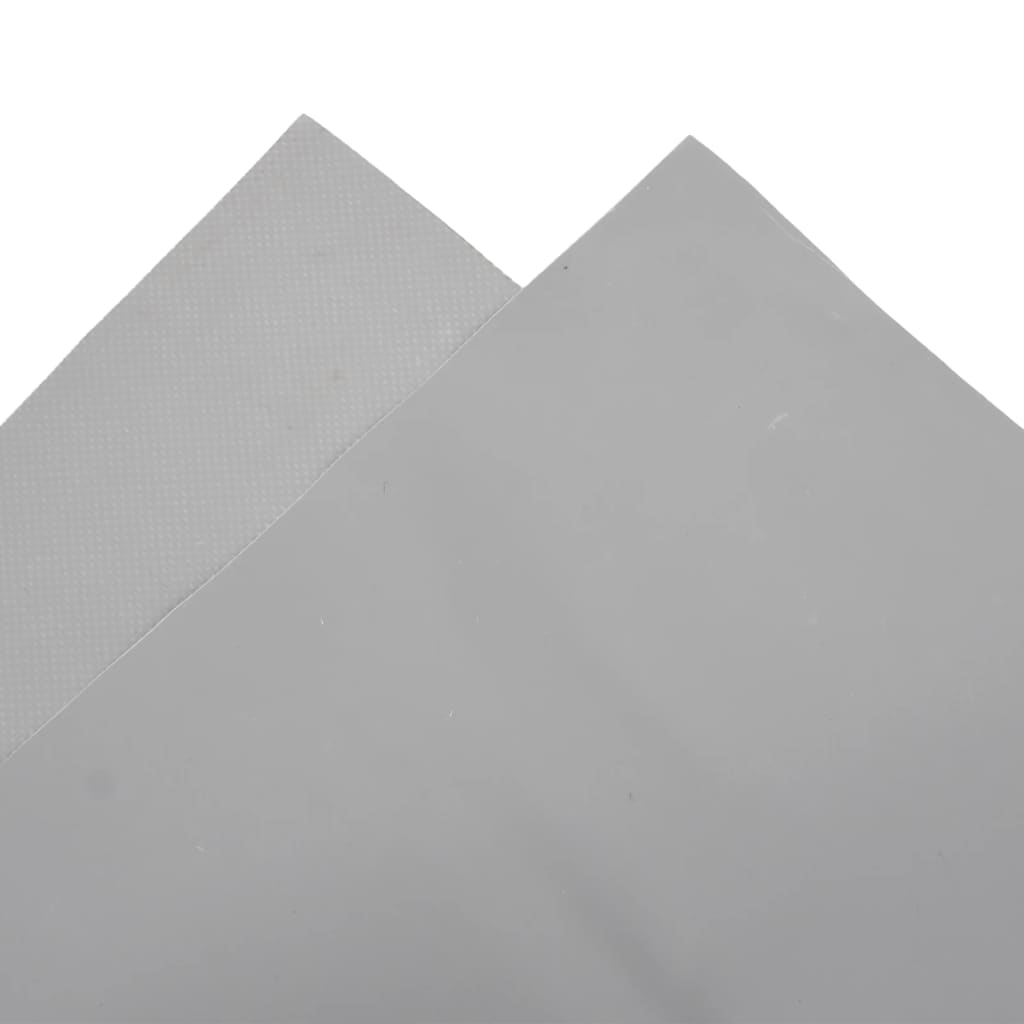 vidaXL Plandeka, szara, 3,5x5 m, 650 g/m²