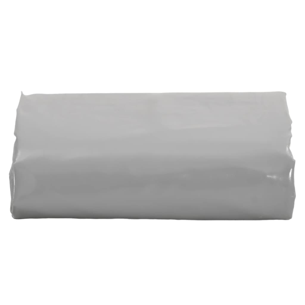 vidaXL Plandeka, szara, 1x2,5 m, 650 g/m²