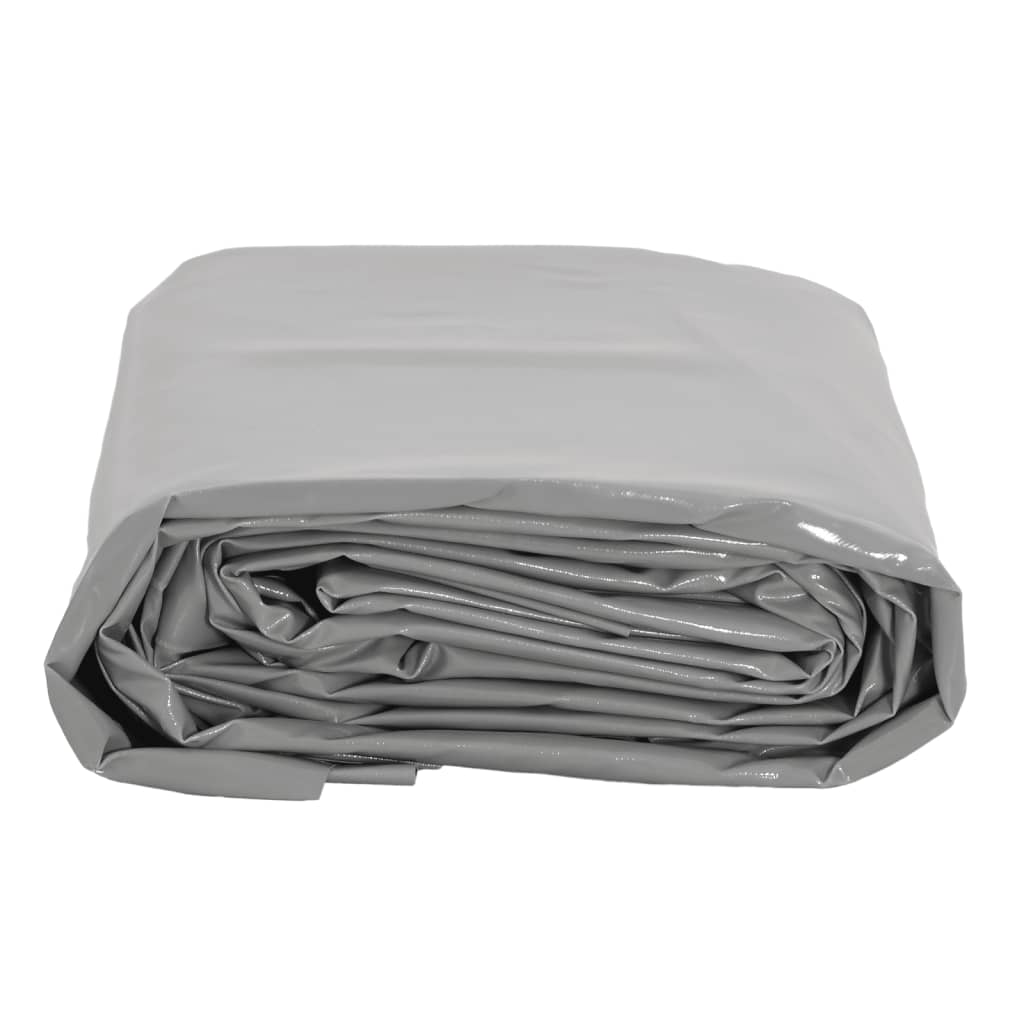 vidaXL Plandeka, szara, 1x2,5 m, 650 g/m²