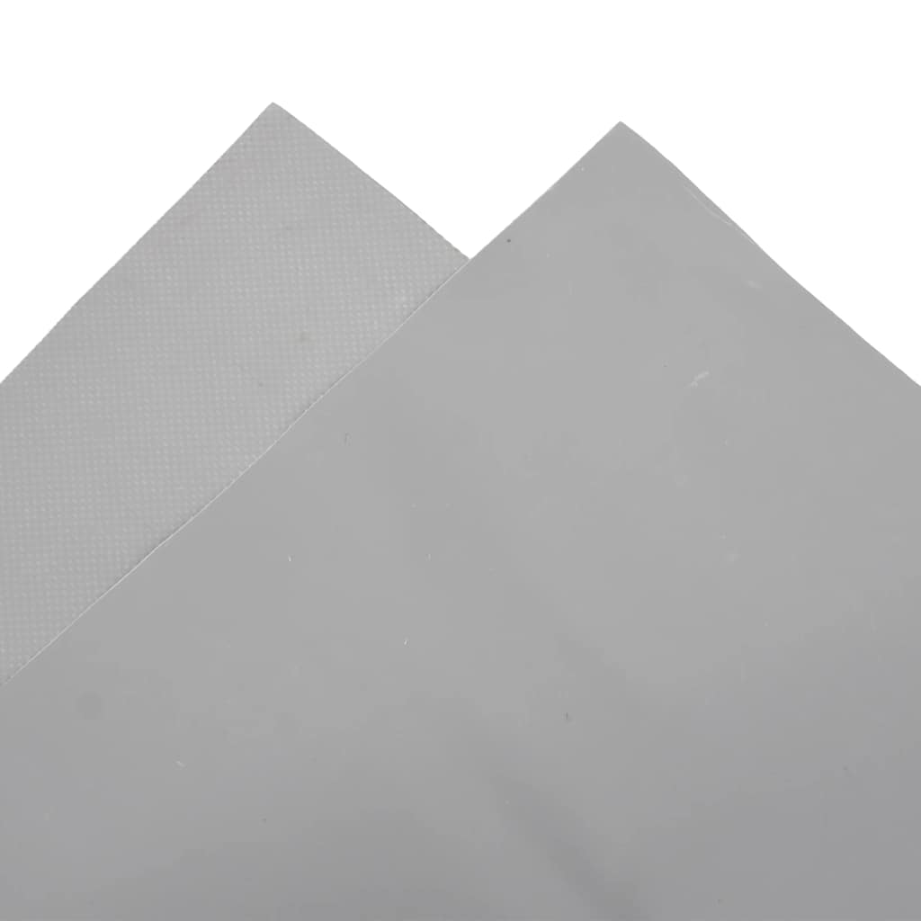 vidaXL Plandeka, szara, 5x5 m, 650 g/m²