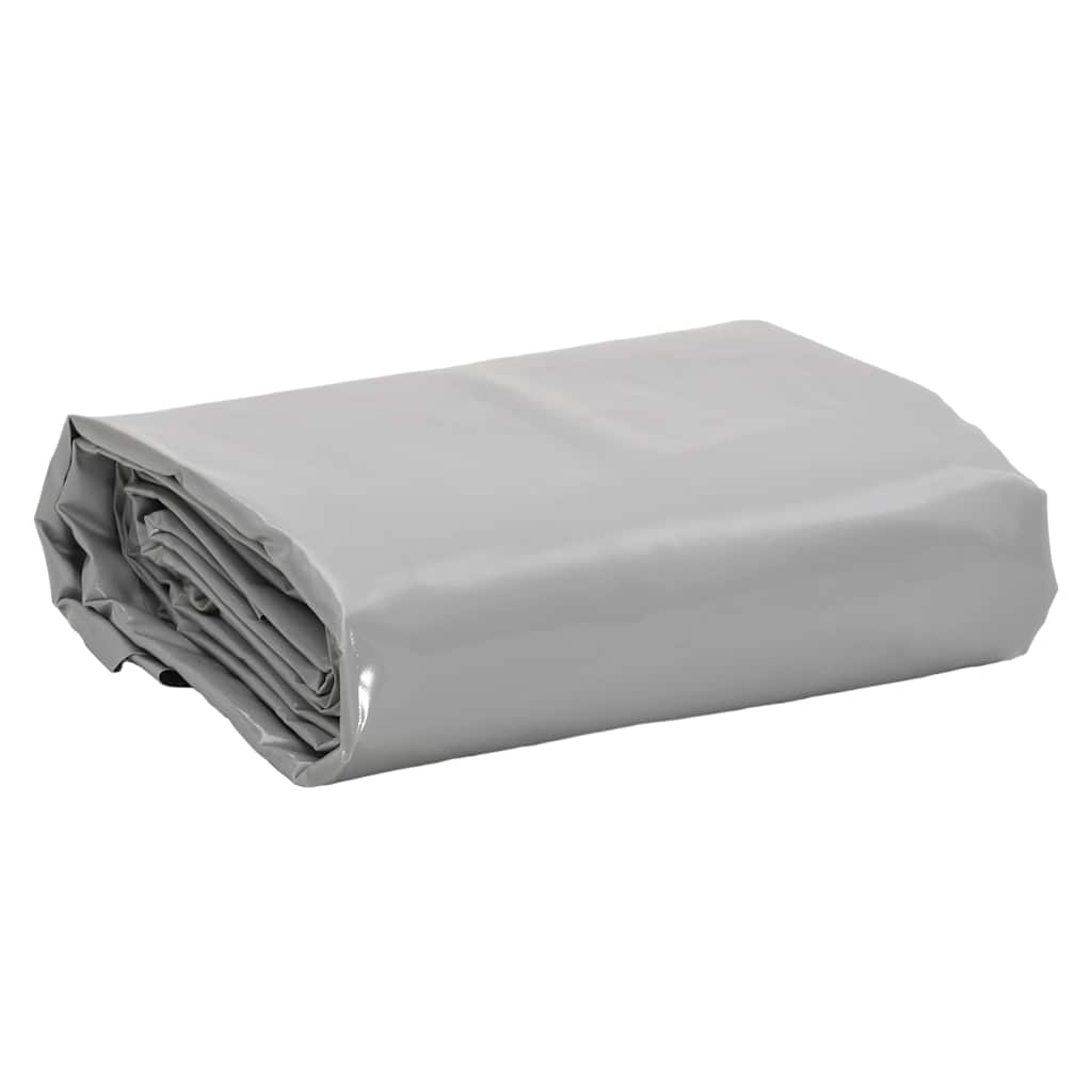 vidaXL Plandeka, szara, 5x8 m, 650 g/m²