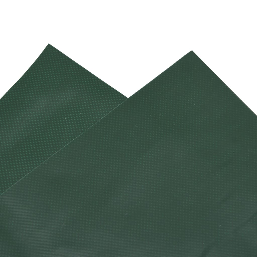 vidaXL Plandeka, zielona, 3x3 m, 650 g/m²