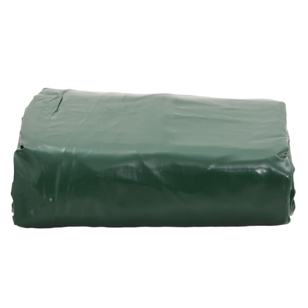 vidaXL Plandeka, zielona, 4x6 m, 650 g/m²