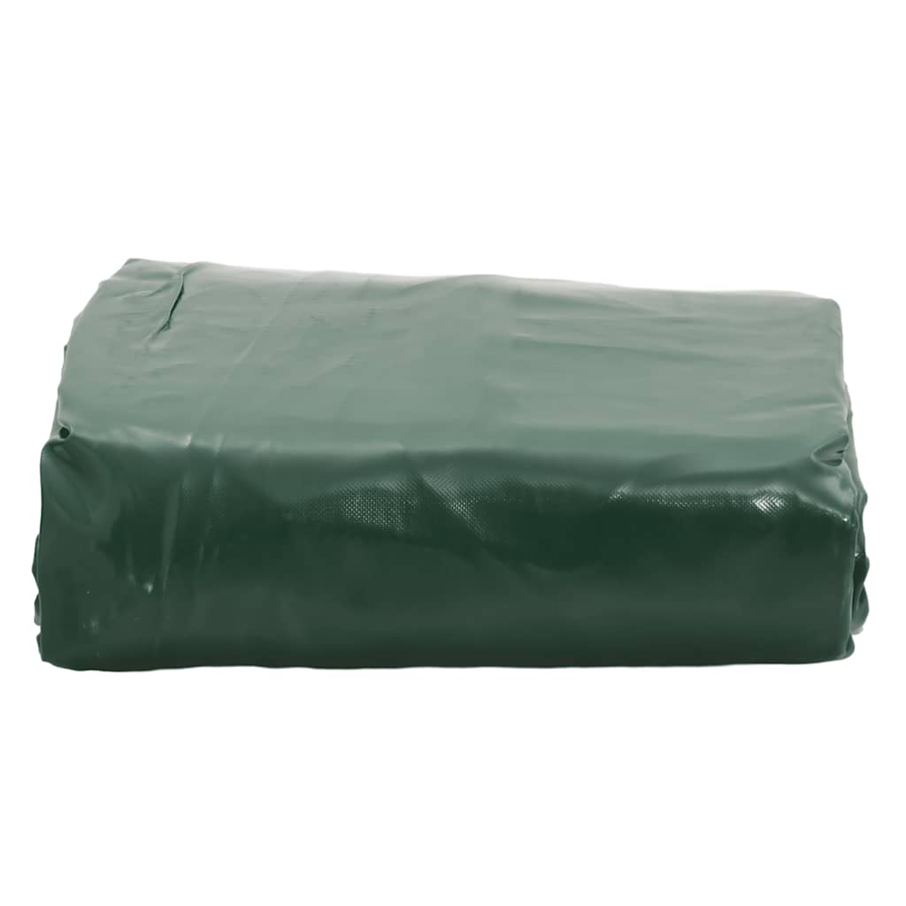 vidaXL Plandeka, zielona, 4x7 m, 650 g/m²
