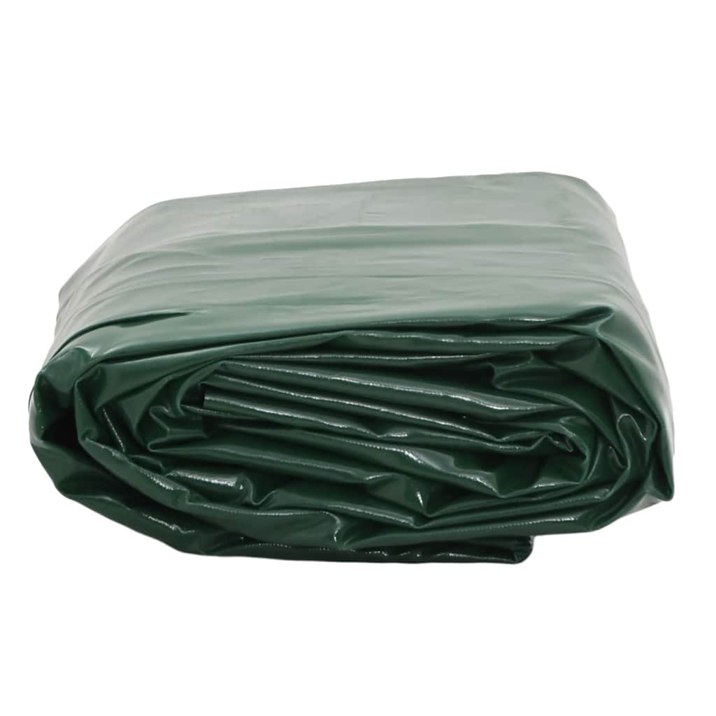vidaXL Plandeka, zielona, 4x8 m, 650 g/m²