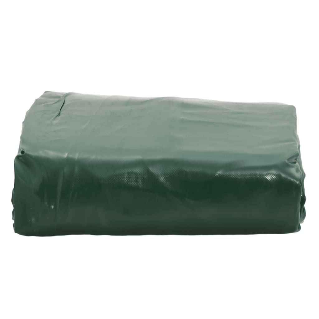vidaXL Plandeka, zielona, 1,5x6 m, 650 g/m²