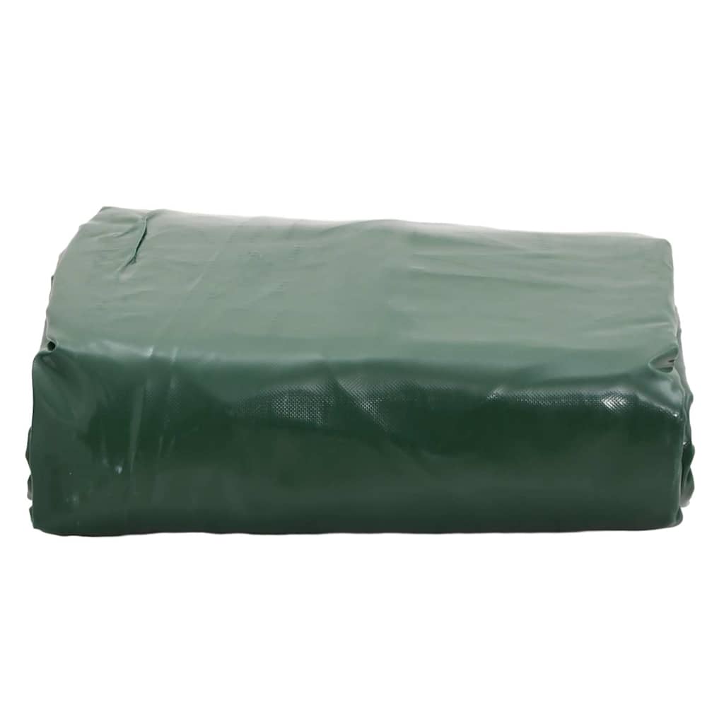 vidaXL Plandeka, zielona, 1,5x10 m, 650 g/m²