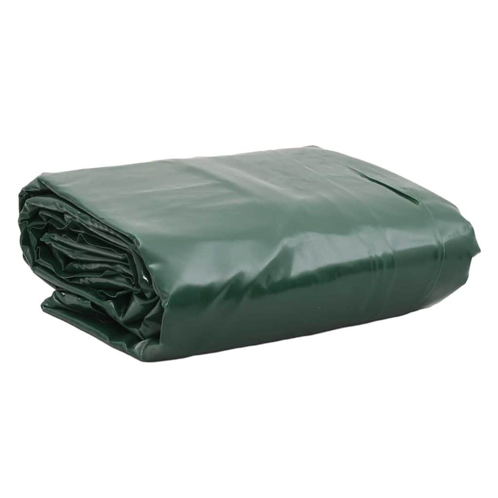 vidaXL Plandeka, zielona, 5x6 m, 650 g/m²