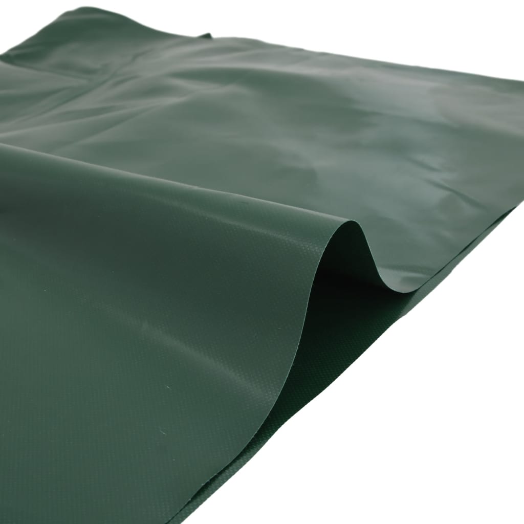 vidaXL Plandeka, zielona, 1x2,5 m, 650 g/m²