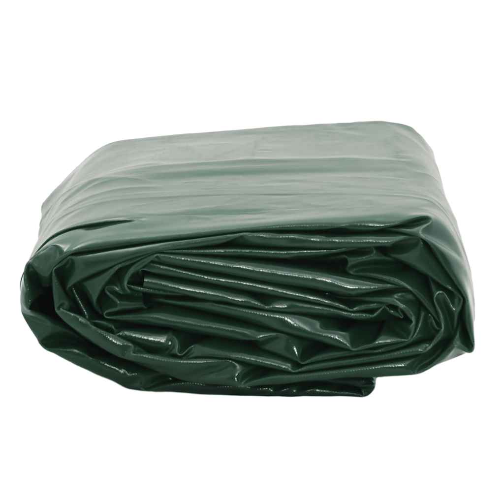 vidaXL Plandeka, zielona, 5x5 m, 650 g/m²