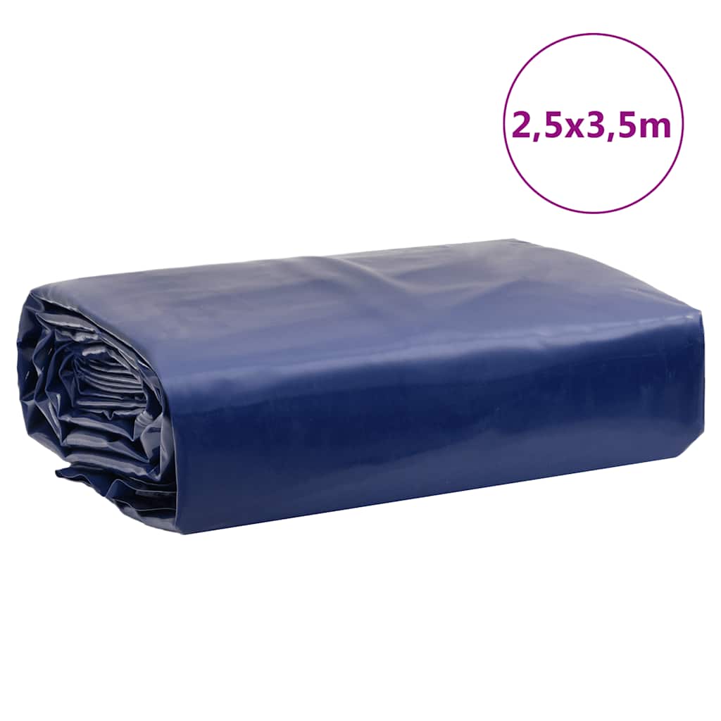 vidaXL Plandeka, niebieska, 2,5x3,5 m, 650 g/m²