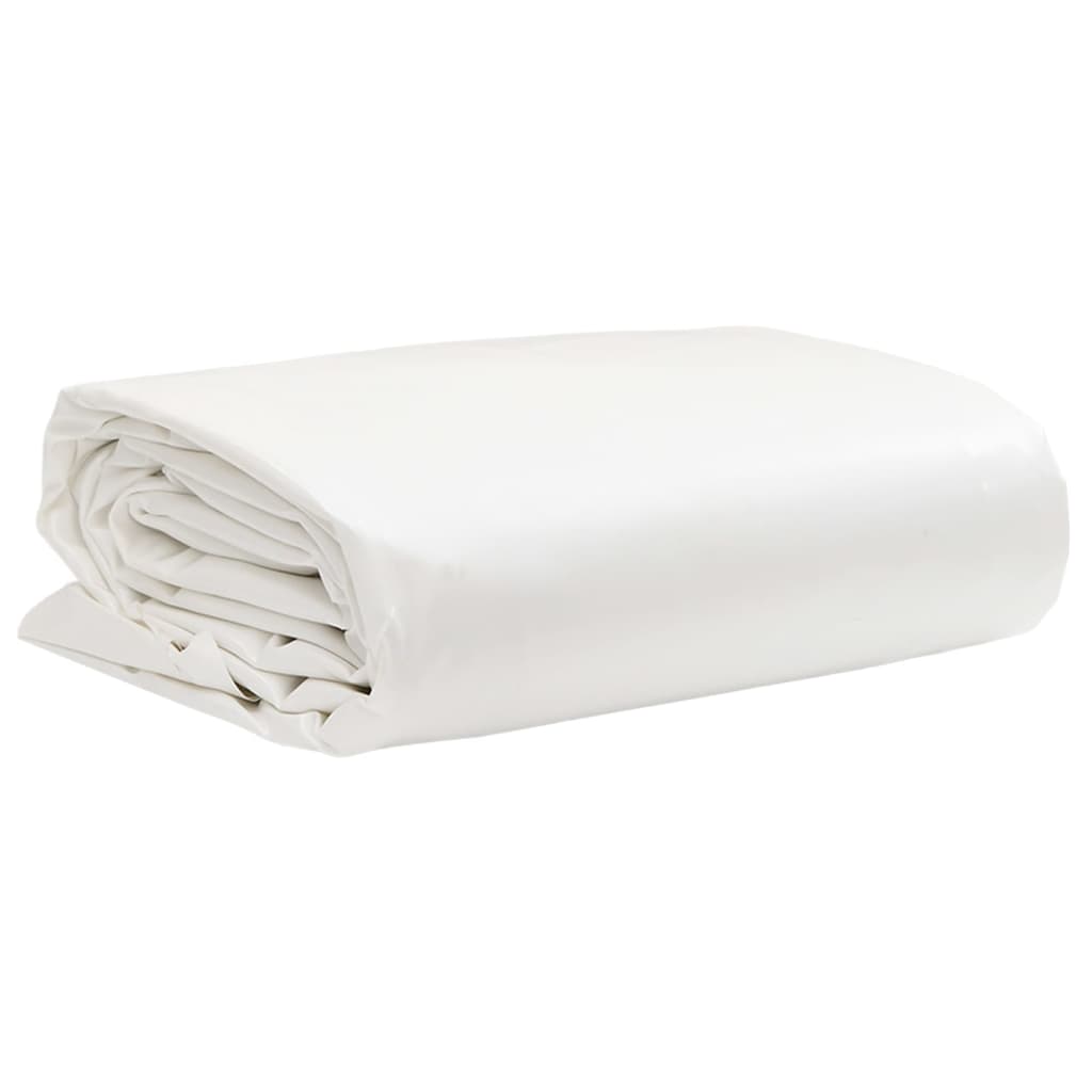 vidaXL Plandeka, biały, 4x4 m, 650 g/m²