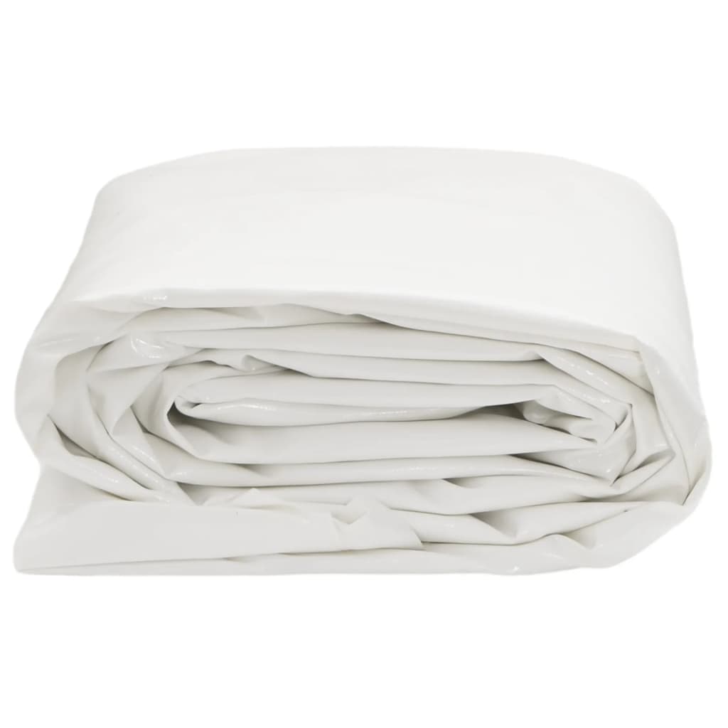 vidaXL Plandeka, biały, 4x7 m, 650 g/m²