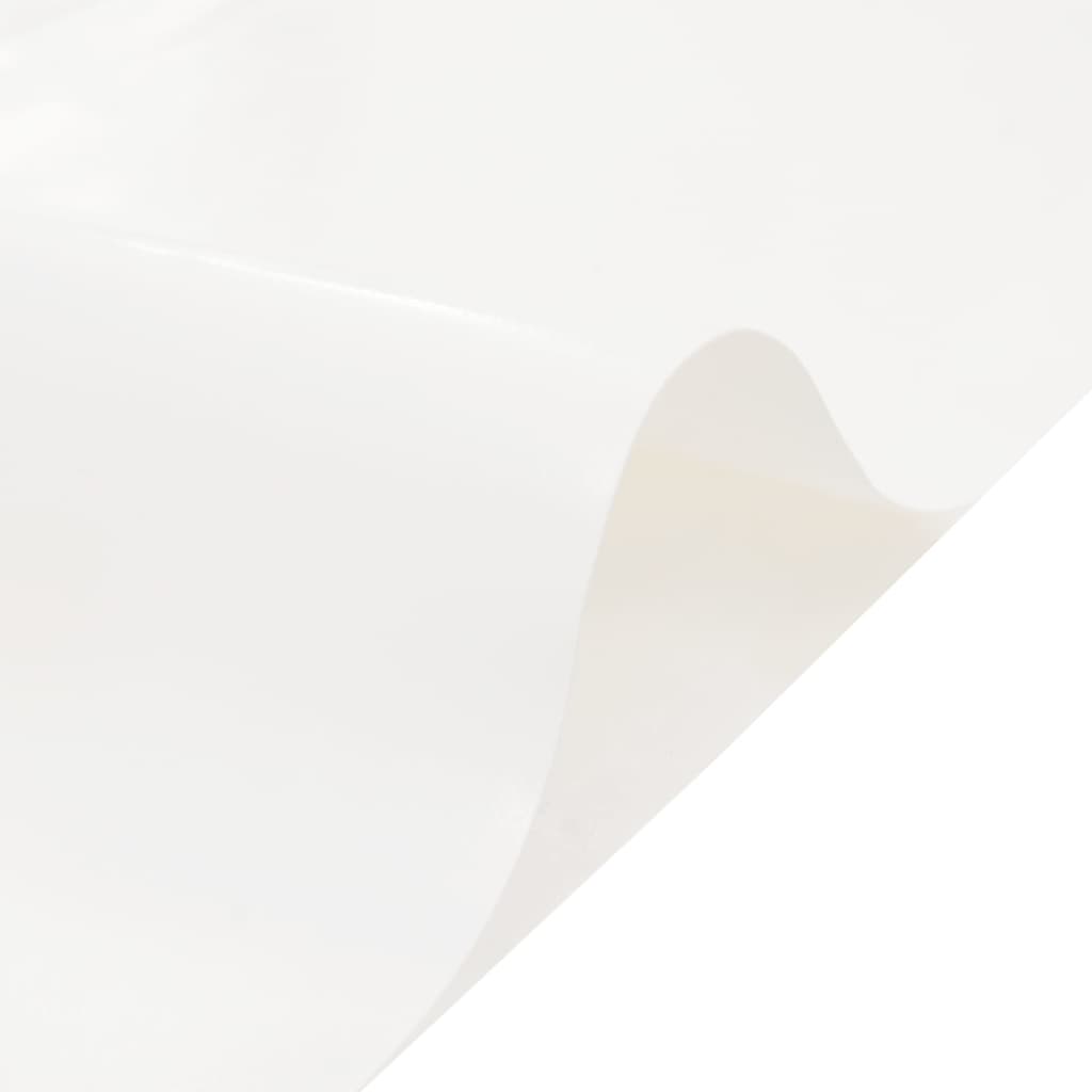 vidaXL Plandeka, biały, 1,5x6 m, 650 g/m²