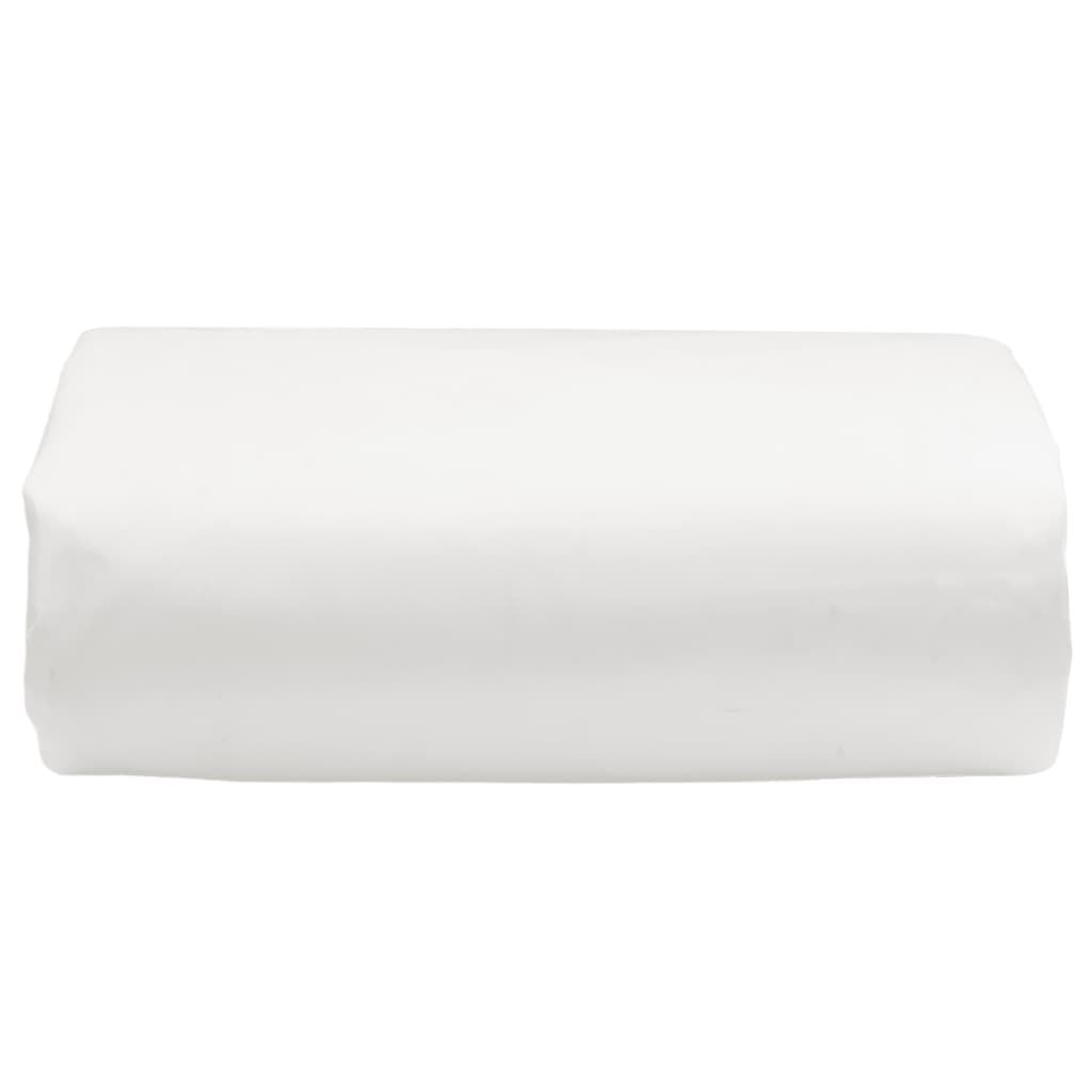vidaXL Plandeka, biały, 1,5x20 m, 650 g/m²