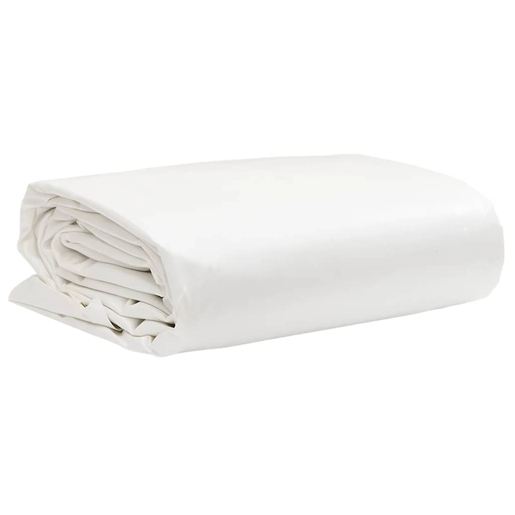 vidaXL Plandeka, biała, 6x8 m, 650 g/m²