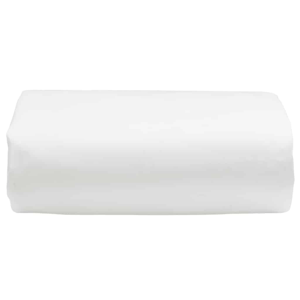 vidaXL Plandeka, biała, 6x8 m, 650 g/m²
