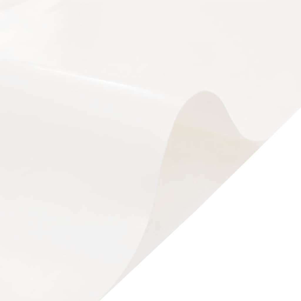 vidaXL Plandeka, biała, 6x8 m, 650 g/m²