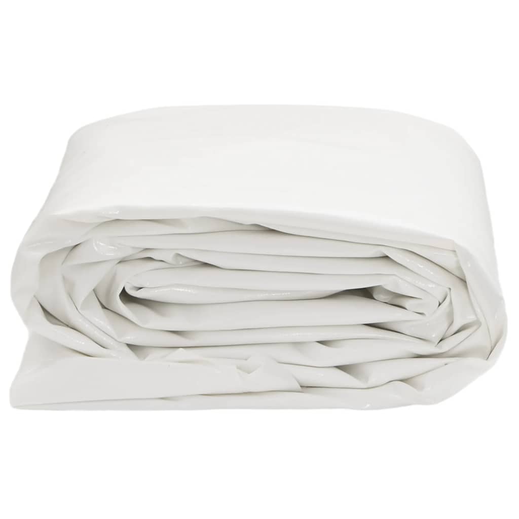 vidaXL Plandeka, biała, 1x2,5 m, 650 g/m²