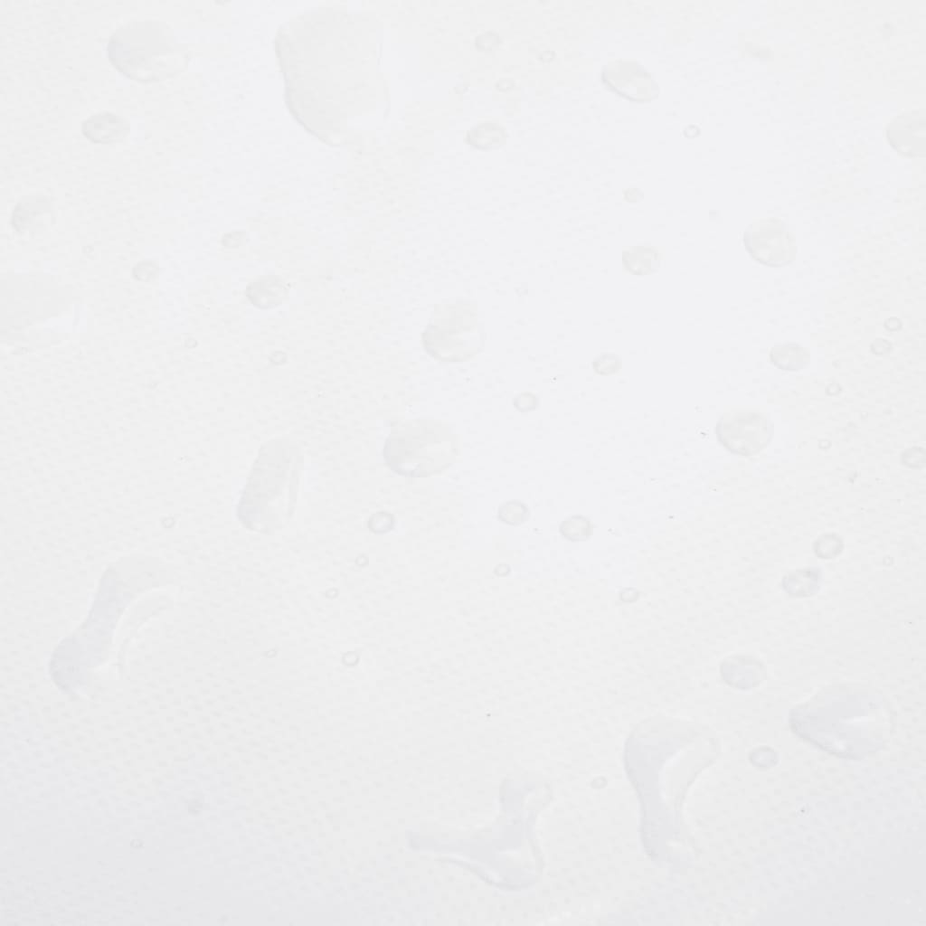 vidaXL Plandeka, biała, 1,5x2,5 m, 650 g/m²