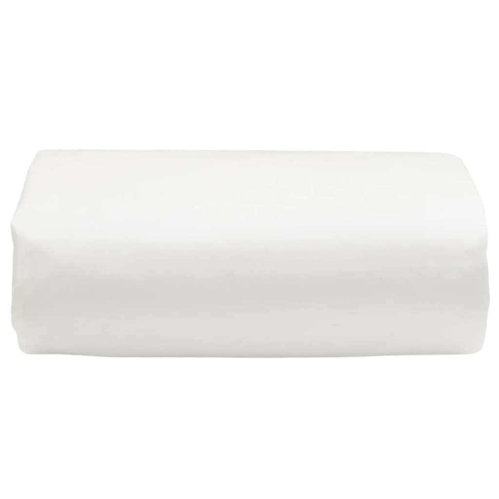 vidaXL Plandeka, biała, 5x8 m, 650 g/m²