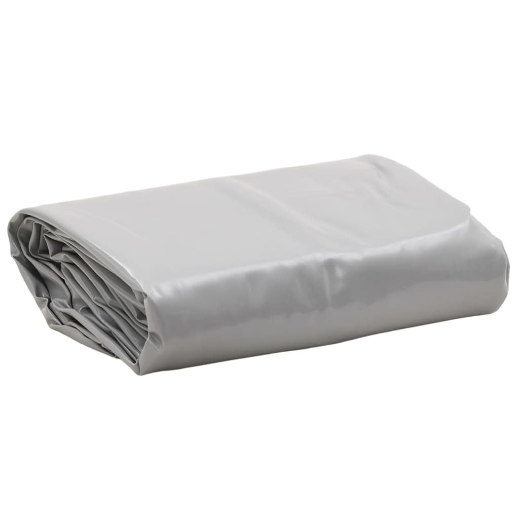vidaXL Plandeka, szara, Ø 2,8 m, 650 g/m²
